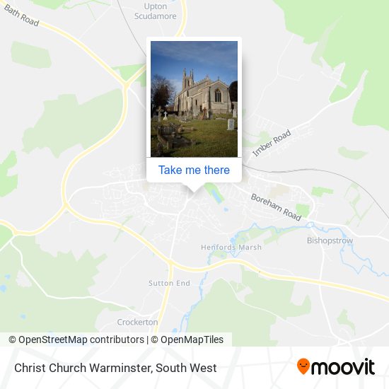 Christ Church Warminster map