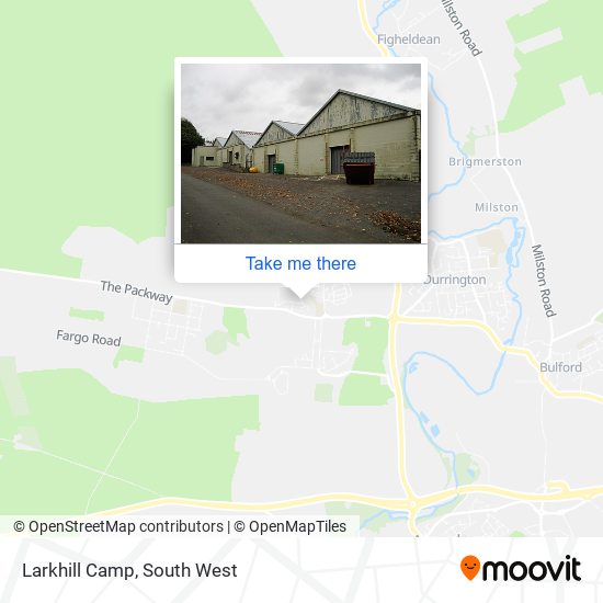 Larkhill Camp map