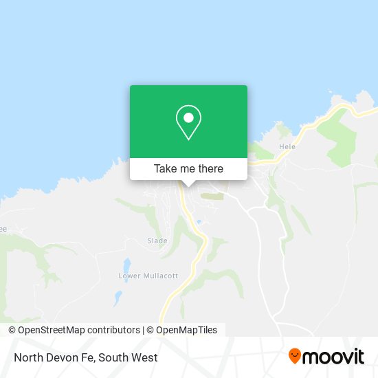 North Devon Fe map
