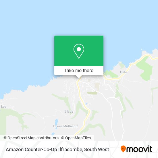 Amazon Counter-Co-Op Ilfracombe map