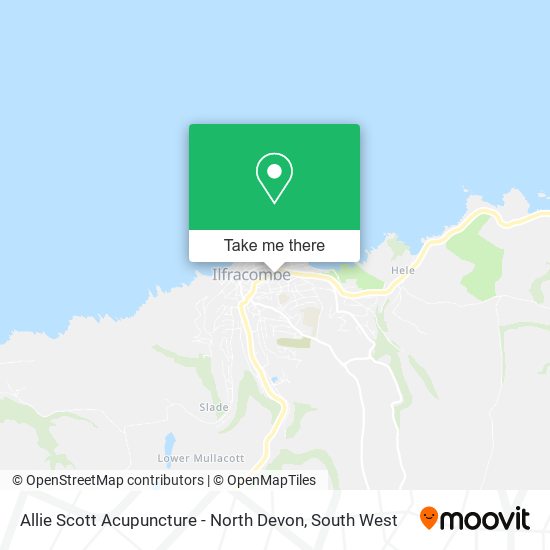 Allie Scott Acupuncture - North Devon map