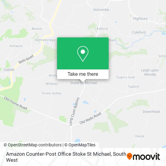 Amazon Counter-Post Office Stoke St Michael map