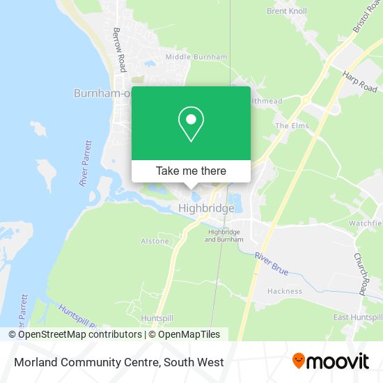 Morland Community Centre map