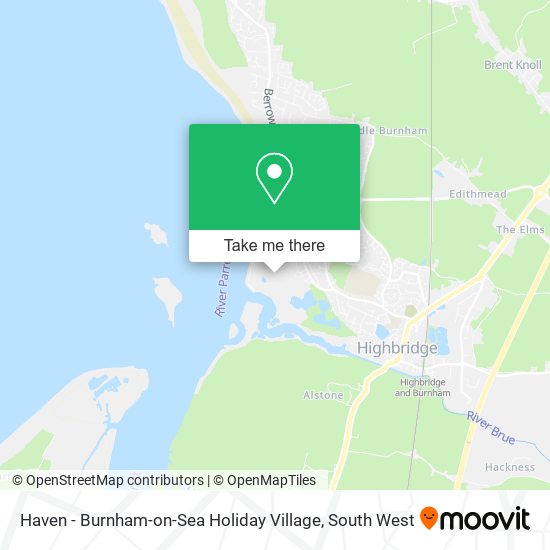Haven - Burnham-on-Sea Holiday Village map