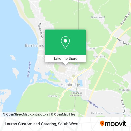 Laura's Customised Catering map