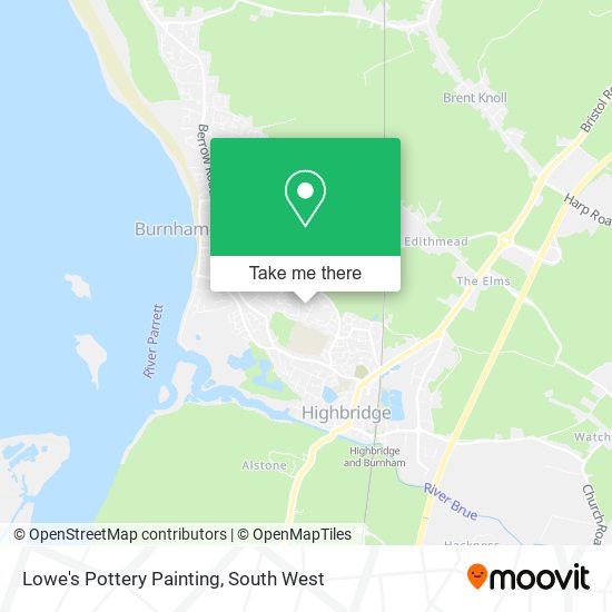 Lowe's Pottery Painting map