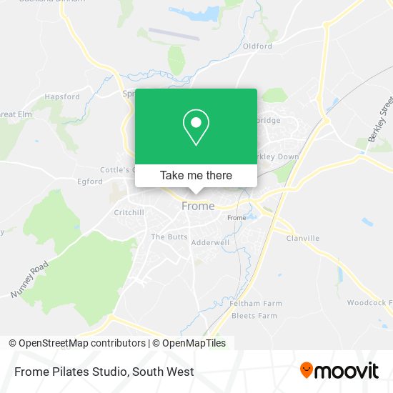 Frome Pilates Studio map