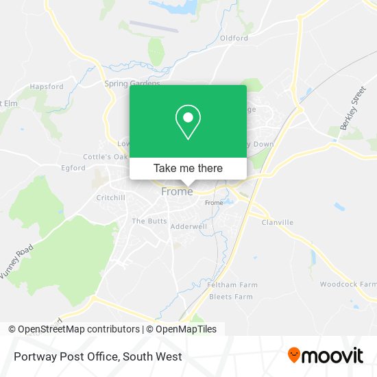 Portway Post Office map