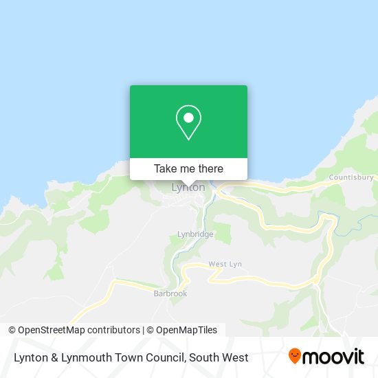 Lynton & Lynmouth Town Council map