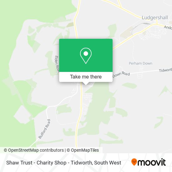 Shaw Trust - Charity Shop - Tidworth map