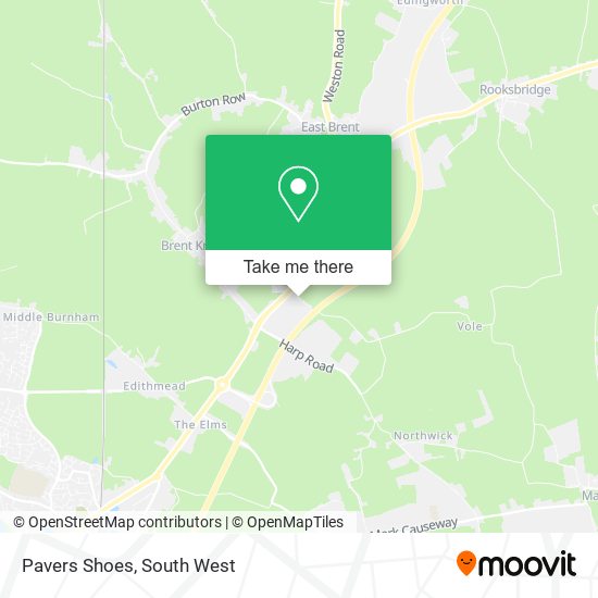 Pavers Shoes map