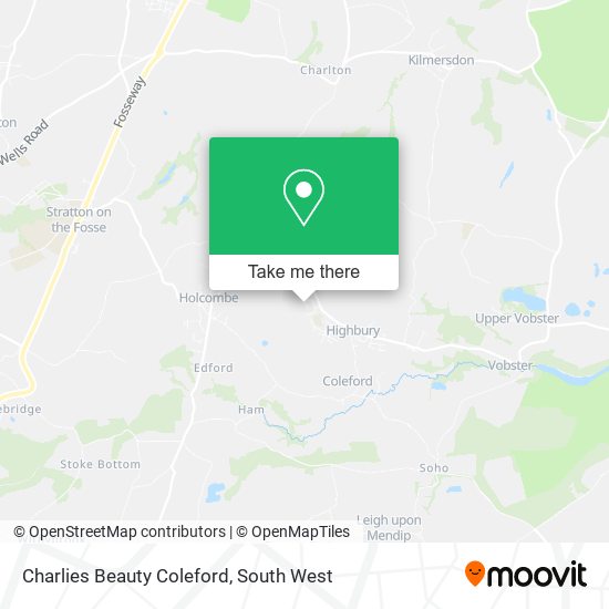 Charlies Beauty Coleford map