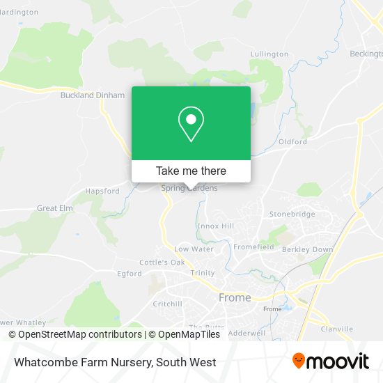 Whatcombe Farm Nursery map