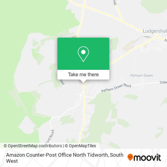 Amazon Counter-Post Office North Tidworth map