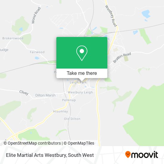 Elite Martial Arts Westbury map