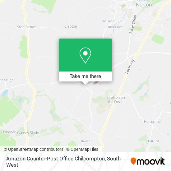 Amazon Counter-Post Office Chilcompton map