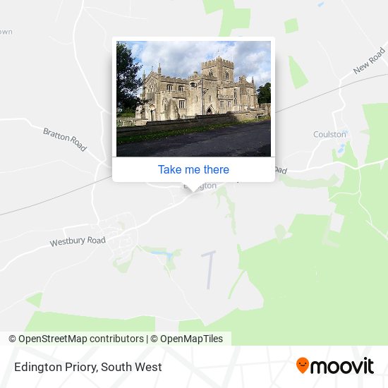 Edington Priory map