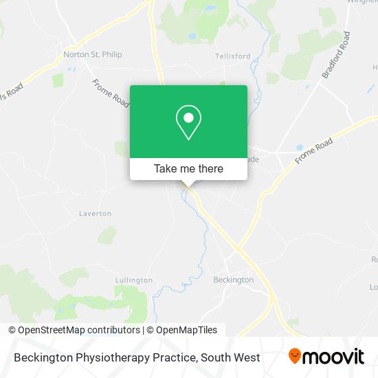 Beckington Physiotherapy Practice map