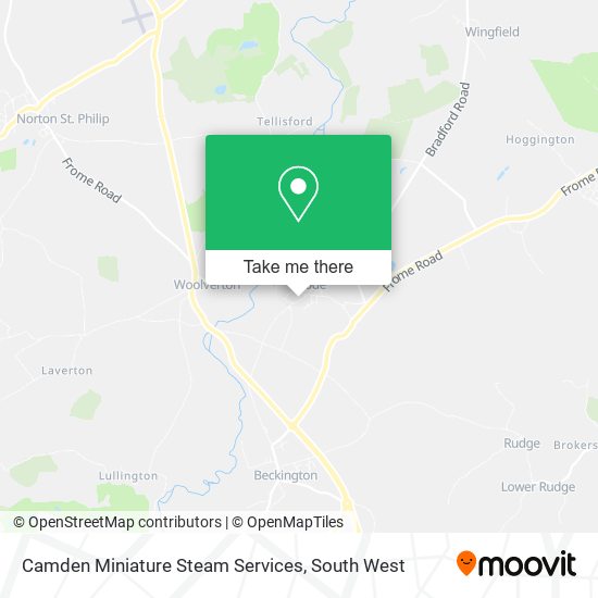 Camden Miniature Steam Services map