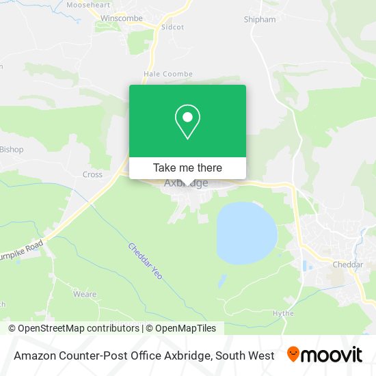 Amazon Counter-Post Office Axbridge map