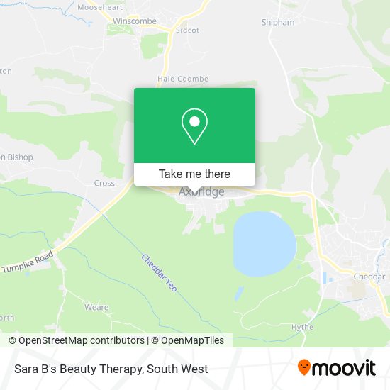 Sara B's Beauty Therapy map