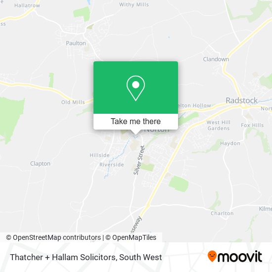 Thatcher + Hallam Solicitors map