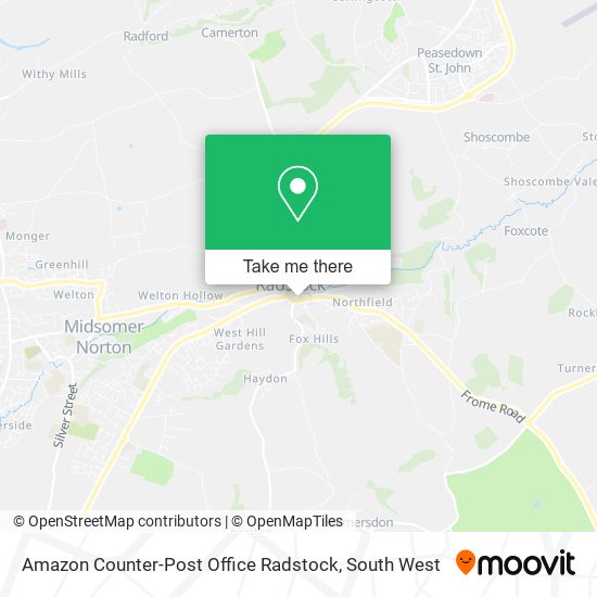 Amazon Counter-Post Office Radstock map