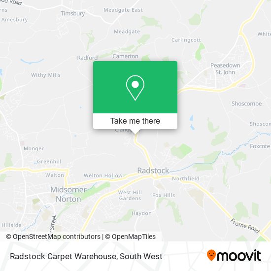 Radstock Carpet Warehouse map