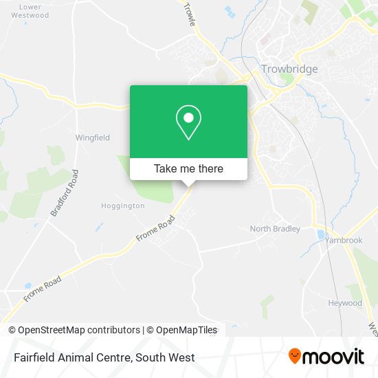 Fairfield Animal Centre map