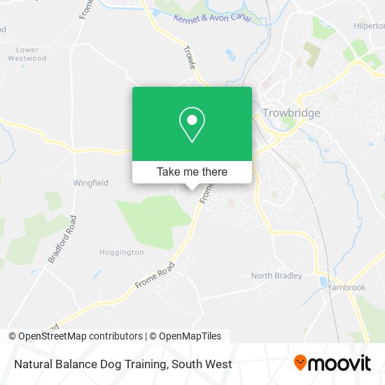 Natural Balance Dog Training map