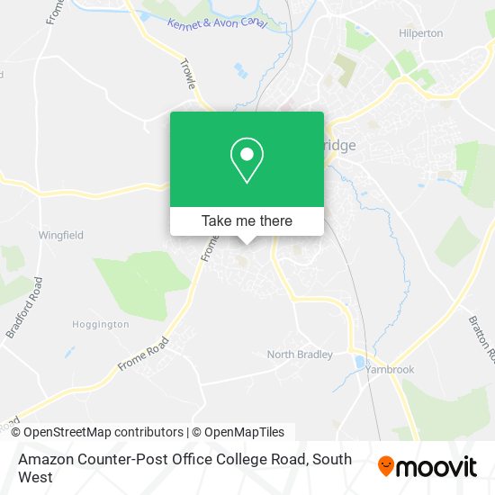 Amazon Counter-Post Office College Road map