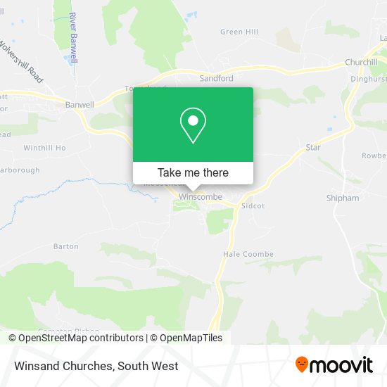 Winsand Churches map