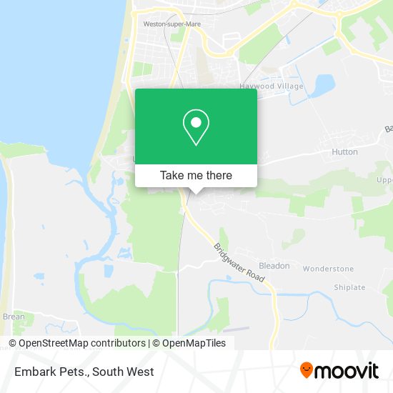 Embark Pets. map