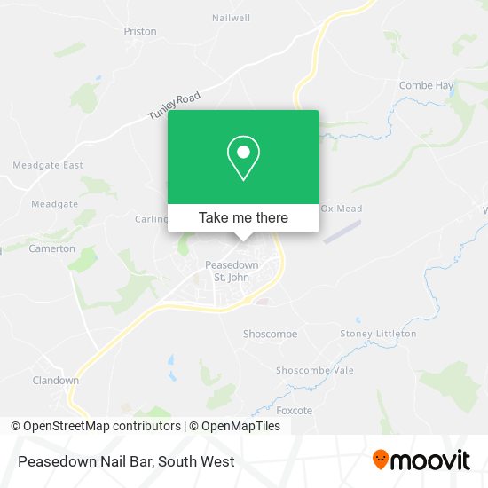 Peasedown Nail Bar map