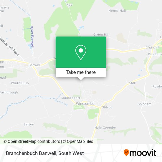 Branchenbuch Banwell map