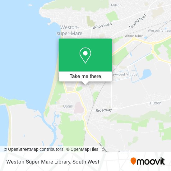 Weston-Super-Mare Library map