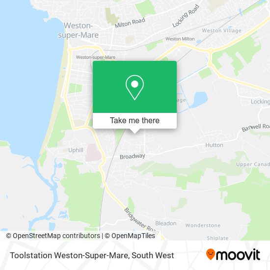 Toolstation Weston-Super-Mare map