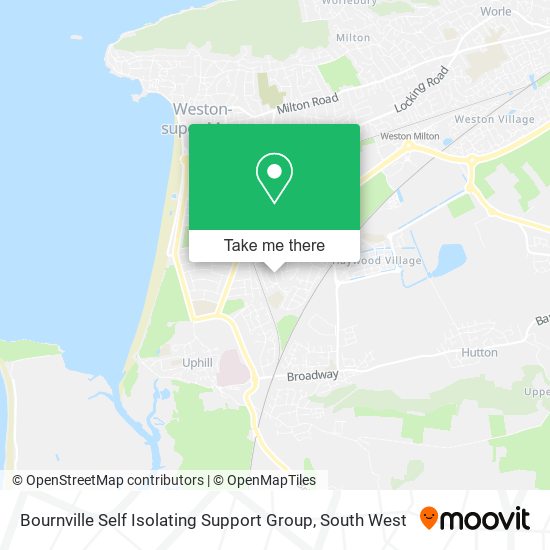 Bournville Self Isolating Support Group map