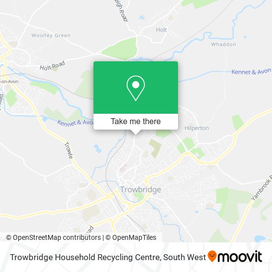 Trowbridge Household Recycling Centre map