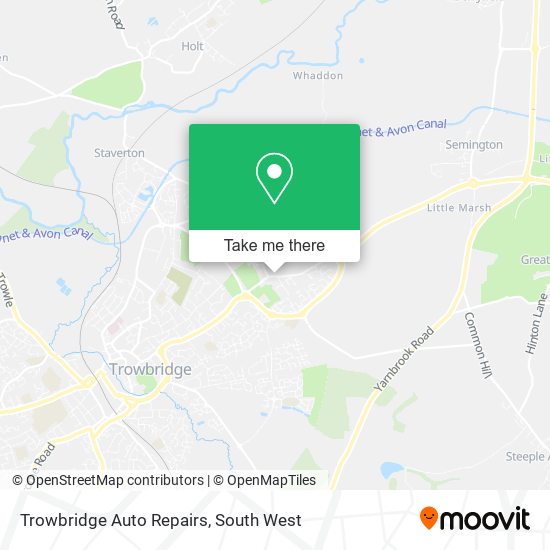 Trowbridge Auto Repairs map