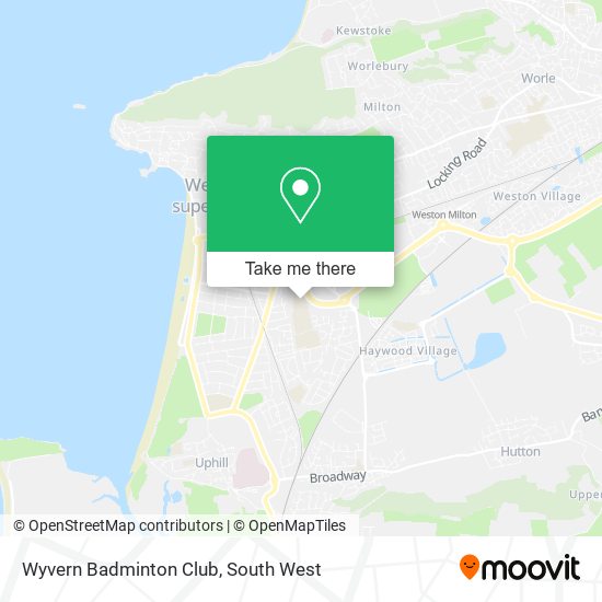 Wyvern Badminton Club map