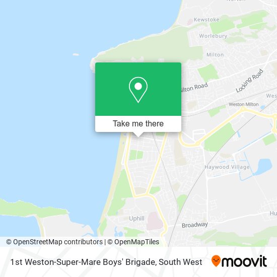 1st Weston-Super-Mare Boys' Brigade map