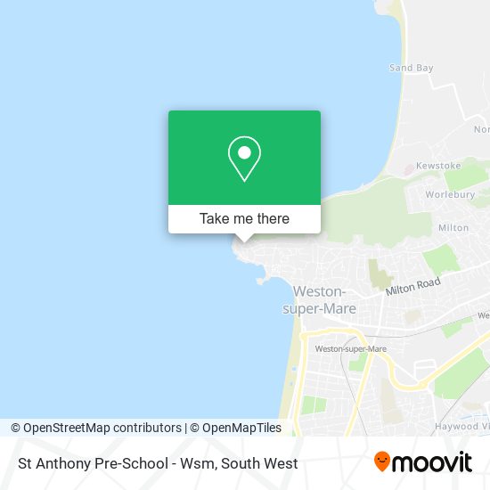 St Anthony Pre-School - Wsm map