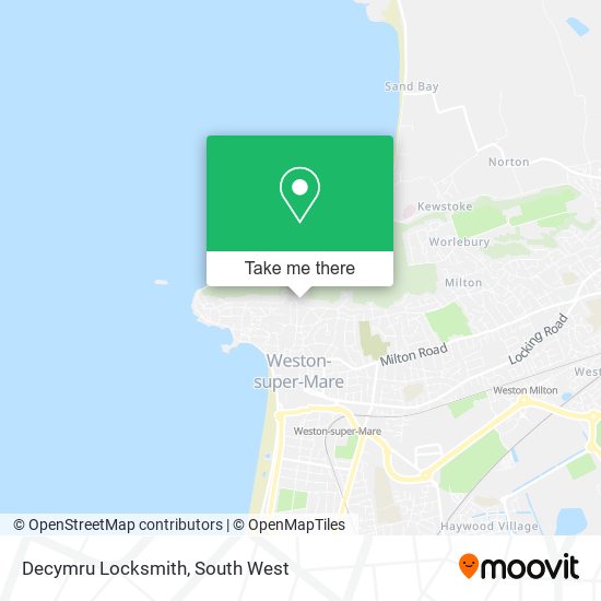 Decymru Locksmith map