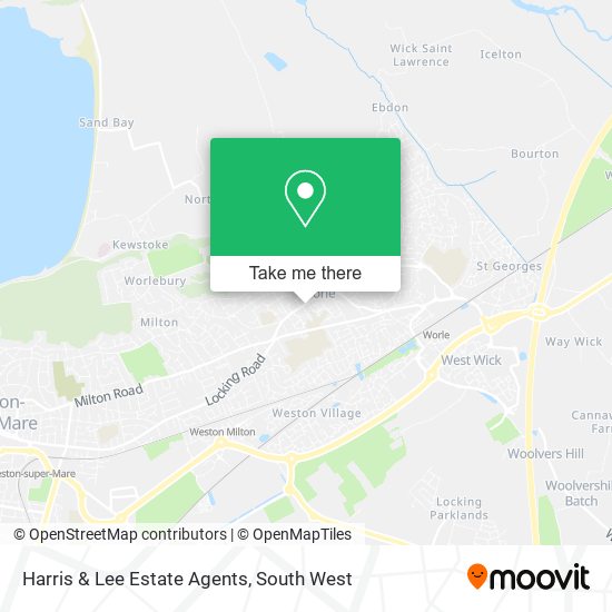 Harris & Lee Estate Agents map