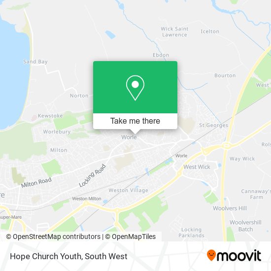 Hope Church Youth map