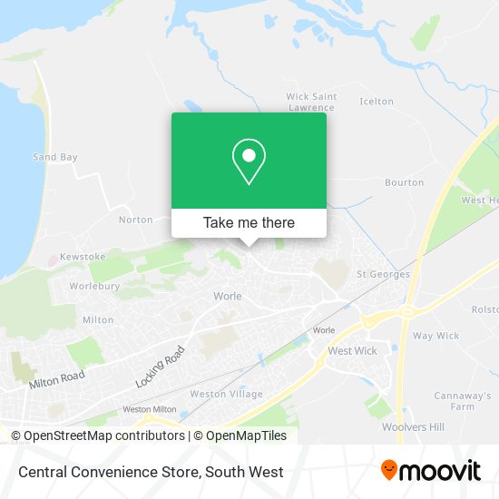 Central Convenience Store map