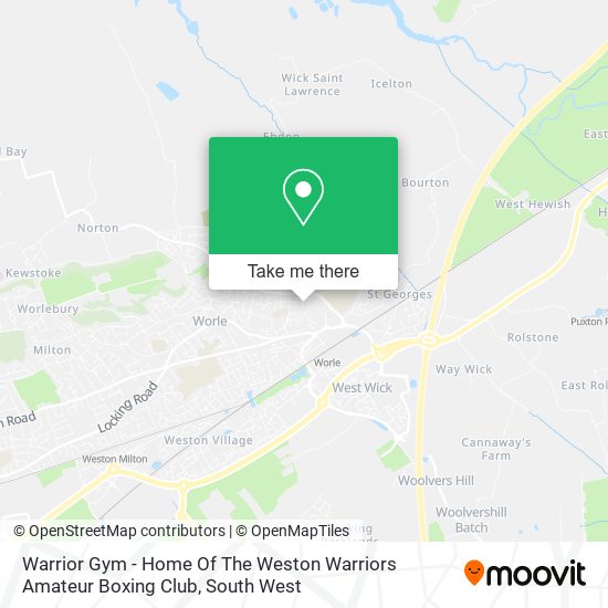 Warrior Gym - Home Of The Weston Warriors Amateur Boxing Club map