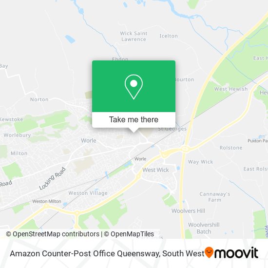 Amazon Counter-Post Office Queensway map