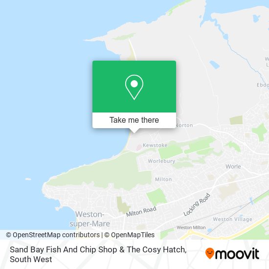 Sand Bay Fish And Chip Shop & The Cosy Hatch map